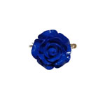 バラの形のショール用ブローチ。ブルー 4.959€ #50639BR0008